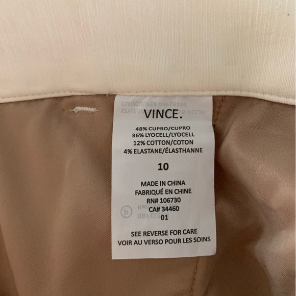Vince Easy Pants size 10 - ivory, jogger, easy pull on dress pants - like new! - Picture 11 of 14